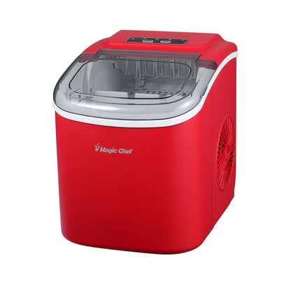 Magic Chef Portable Countertop Ice Maker, 27 Lb. per Day - Red - view 6