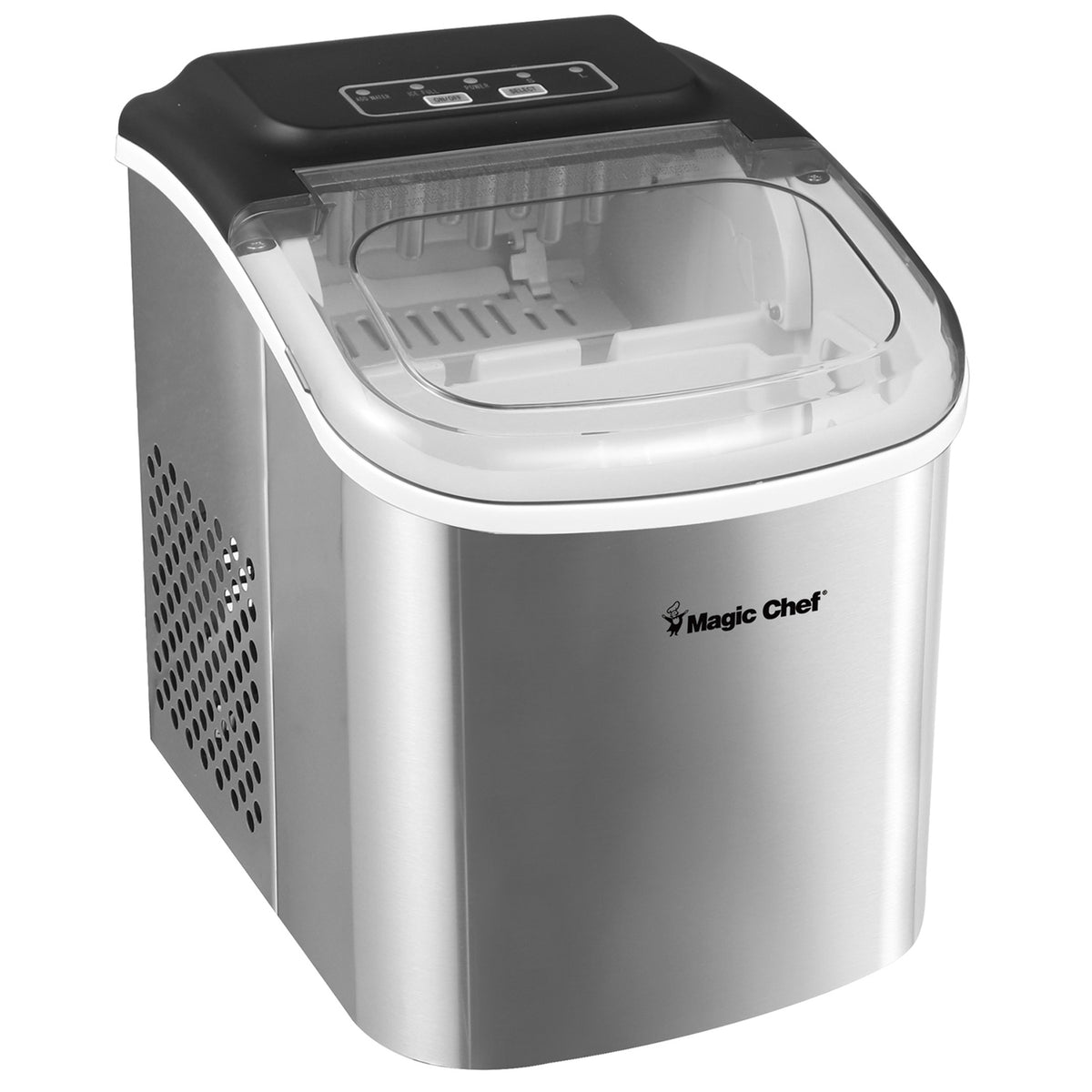 Magic Chef Portable Countertop Ice Maker, 27 Lb. per Day - Stainless Steel