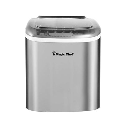 Magic Chef Portable Countertop Ice Maker, 27 Lb. per Day - Stainless Steel - view 2