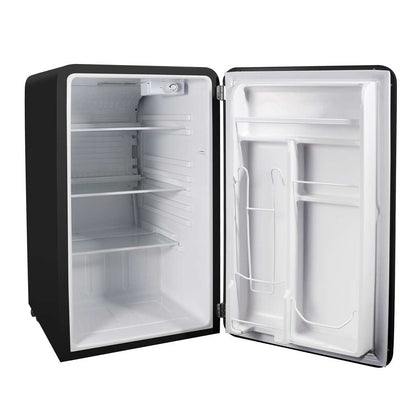 Magic Chef 3.2 Cu. Ft. Retro Mini Fridge with Chrome Handle - Black - view 4