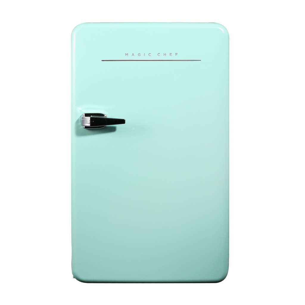 Magic Chef 3.2 Cu. Ft. Retro Mini Fridge with Chrome Handle - Mint Green - view 2