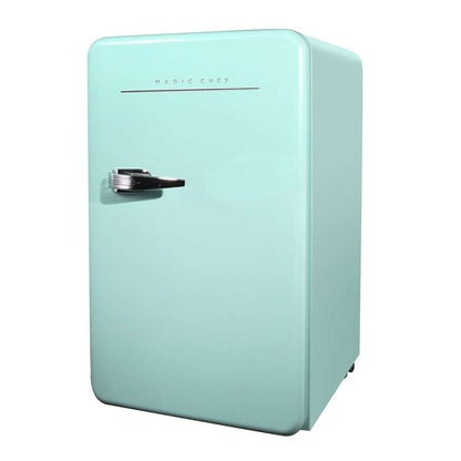 Magic Chef 3.2 Cu. Ft. Retro Mini Fridge with Chrome Handle - Mint Green - view 3