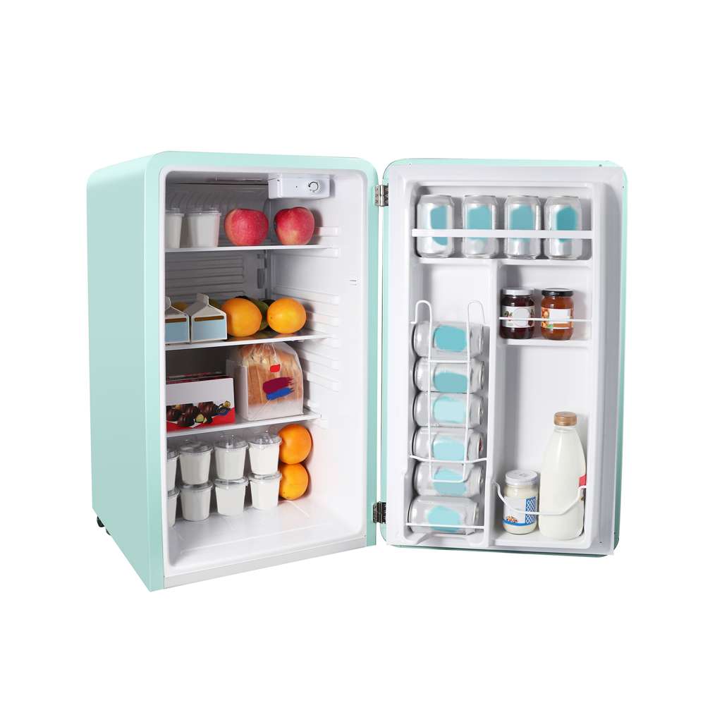 Magic Chef 3.2 Cu. Ft. Retro Mini Fridge with Chrome Handle - Mint Green - view 5