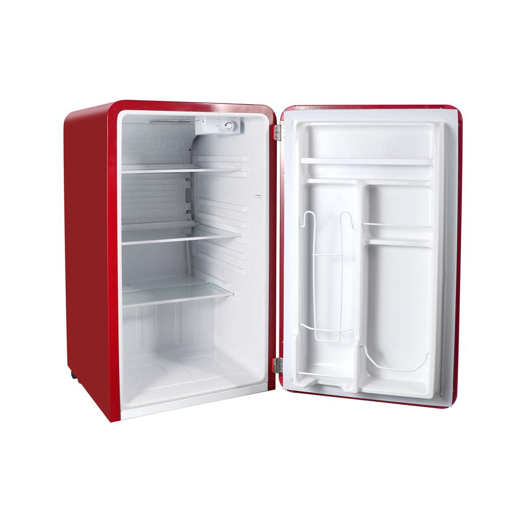 Magic Chef 3.2 Cu. Ft. Retro Mini Fridge with Chrome Handle - Red - view 5
