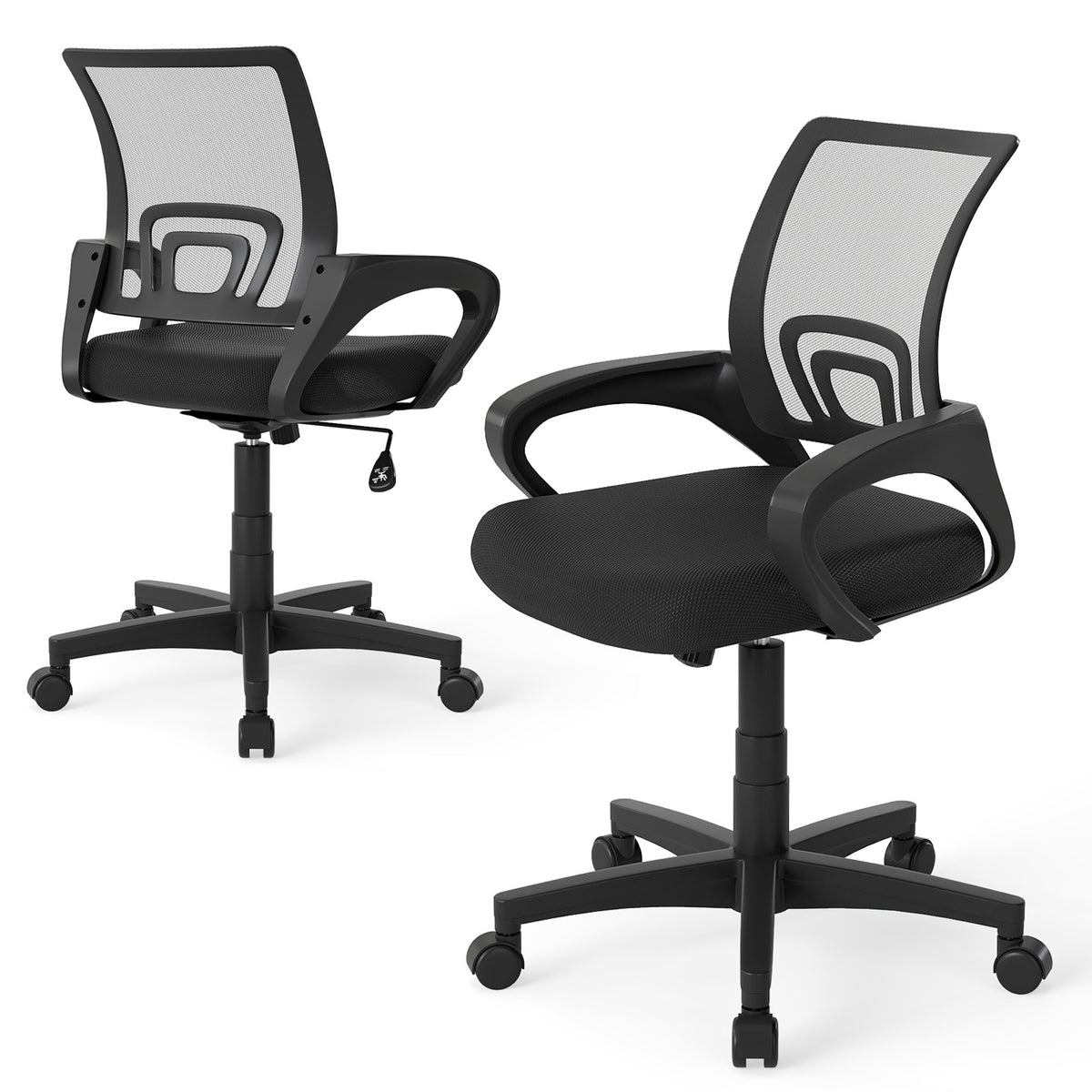 Mid-Back Mesh Office Chair with Lumbar Support
