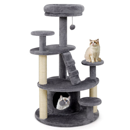Multi-level Kitty Tower with Condo and Climbing Ladder-GR