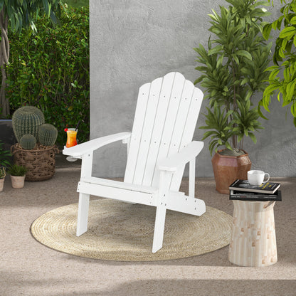 Adirondack Chair with Cup Holder - Weather Resistant HIPS