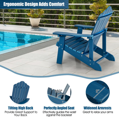Adirondack Chair with Cup Holder - Weather Resistant HIPS
