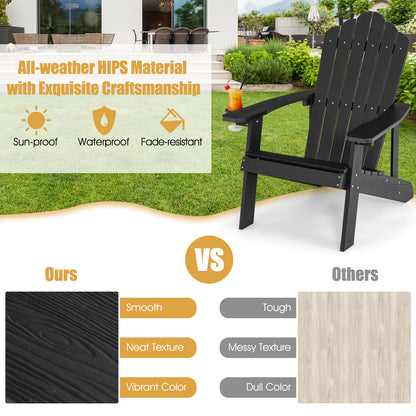 Adirondack Chair with Cup Holder - Weather Resistant HIPS