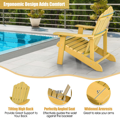 Adirondack Chair with Cup Holder - Weather Resistant HIPS