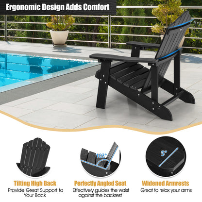Adirondack Chair with Cup Holder - Weather Resistant HIPS