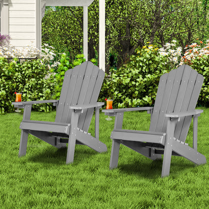 Adirondack Chair with Cup Holder - Weather Resistant HIPS
