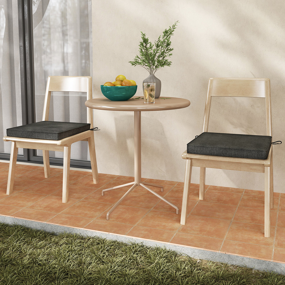 Outdoor Chair Cushions Set of 2 - Waterproof Olefin 20x20