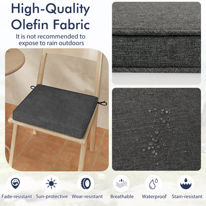 Outdoor Chair Cushions Set of 2 - Waterproof Olefin 20x20