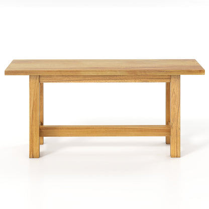 Teak Wood Outdoor Bench for Porch and Patio - 40 Inch