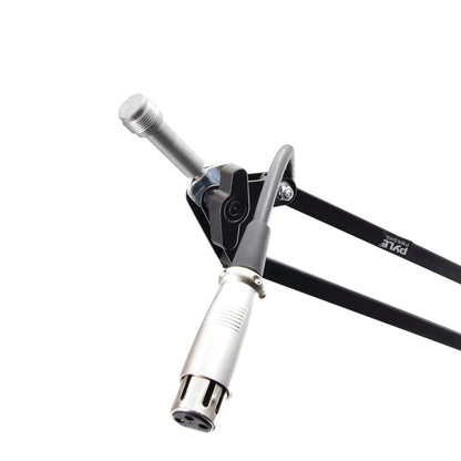 Pyle Desktop Suspension Boom Scissor Arm Microphone Stand with Shock Mount & XLR Cable - view 3