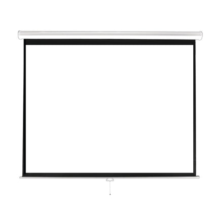 Pyle 72-In. Manual Pull-Down Projector Screen, 4:3 Matte White - view 3