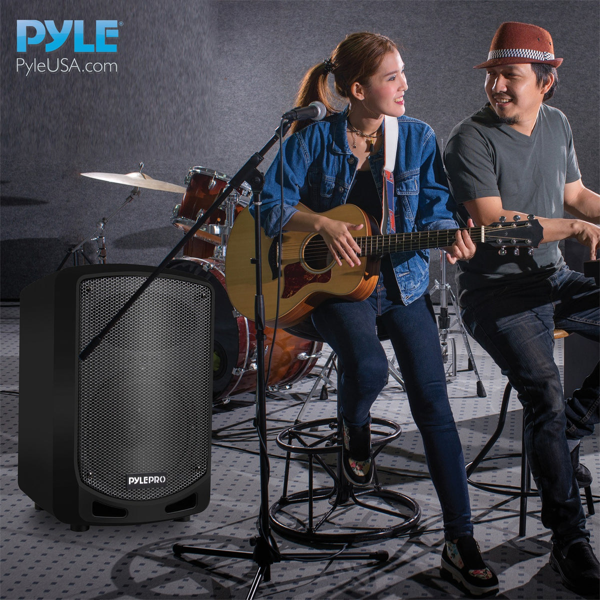 Pyle Compact Portable Bluetooth PA Speaker with 6.5-In. Woofer, Wireless Mic & Rechargeable Battery - view 7