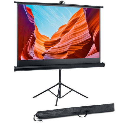Pyle 60-In. Portable Tripod Projector Screen with Carry Case - view 2