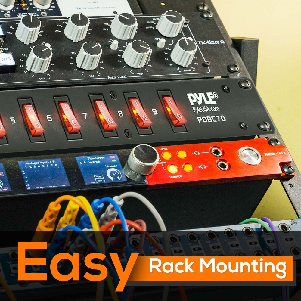 Pyle 9-Outlet 15A Rack-Mount Power Conditioner with Individual Switches - view 6