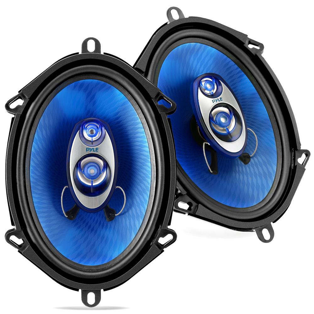 Pyle Blue Label 5x7/6x8 In. 300W 3-Way Coaxial Car Speakers, Pair - view 3