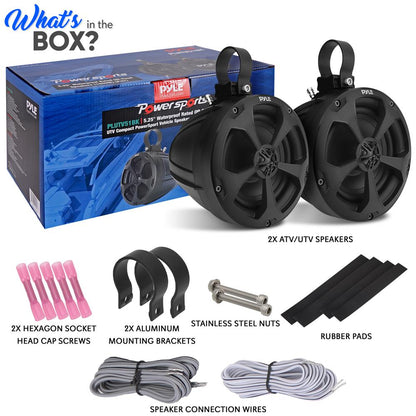 Pyle 5.25-In. 1,000W Waterproof Marine & Off-Road UTV Speakers, Pair - view 8