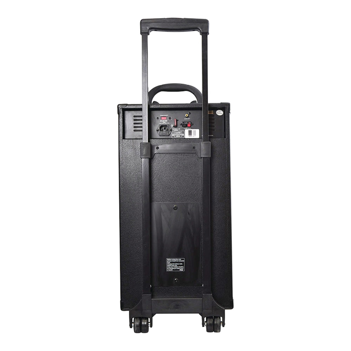 Pyle Portable Bluetooth PA Speaker System with 10-In. Sub, Wheels & Rechargeable Battery - view 3