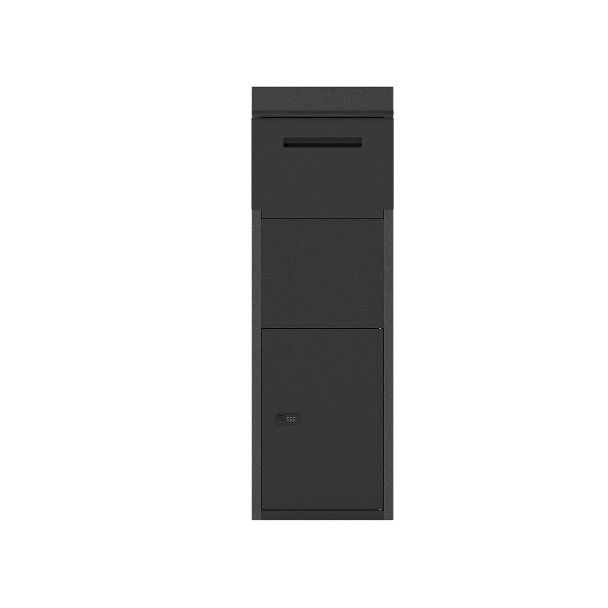 Package Delivery Box for Outside with Anti-Theft Baffle Sloped Roof