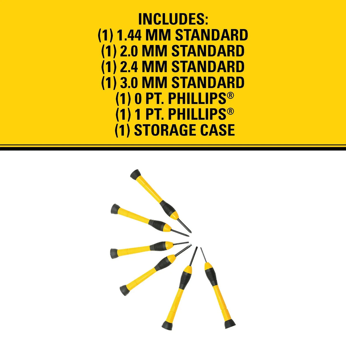 STANLEY 6-Piece Precision Screwdriver Set with Storage Case - view 3