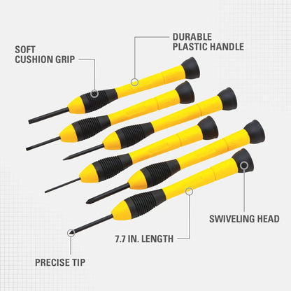 STANLEY 6-Piece Precision Screwdriver Set with Storage Case - view 4