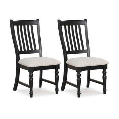 Dining Chairs Set of 2 with Solid Wood Legs