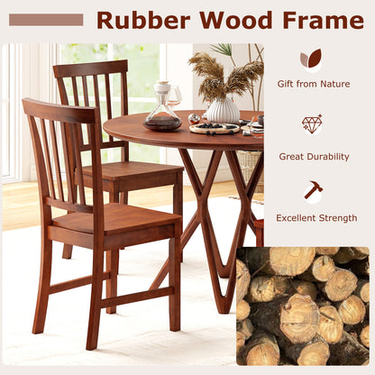 Dining Chairs Set of 2 with Solid Wooden Legs