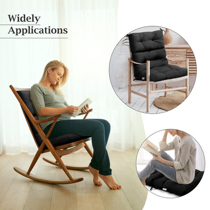 High Back Chair Cushion Set of 2 with Adjustable Height