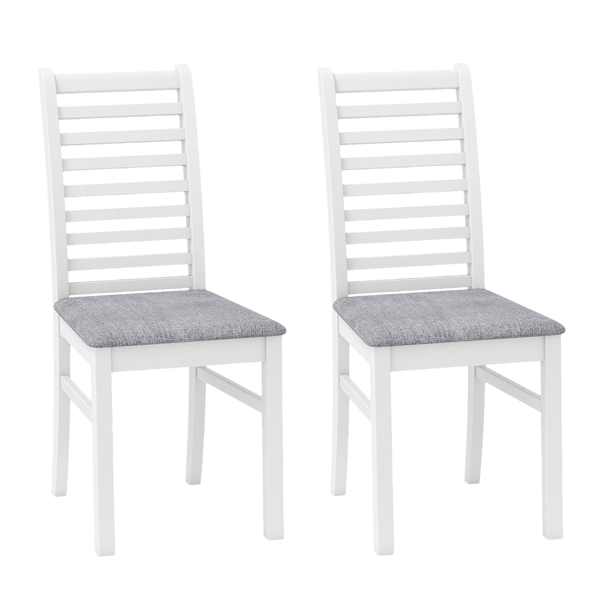 Wooden Dining Chairs Set of 2 with Padded Seats