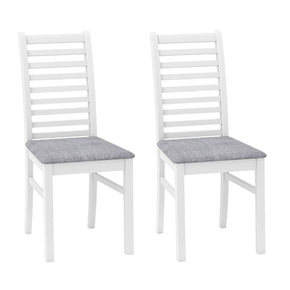 Wooden Dining Chairs Set of 2 with Padded Seats