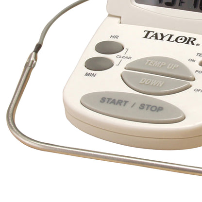 Taylor Digital Cooking Thermometer & Timer with Wired Probe - view 2