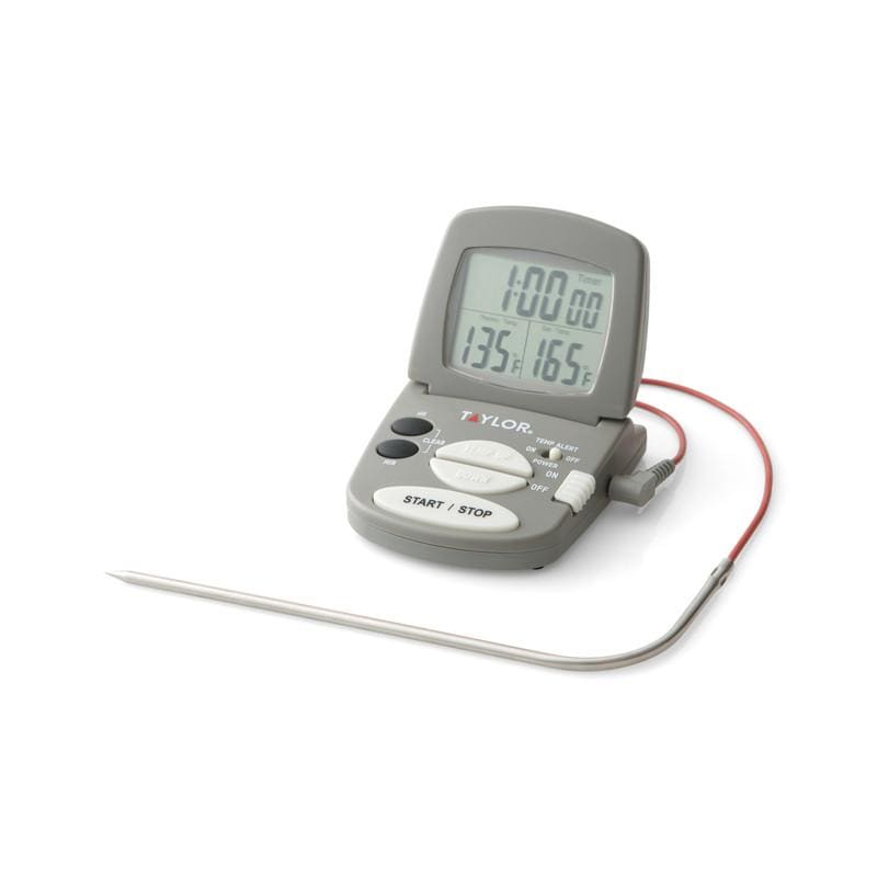 Taylor Digital Cooking Thermometer & Timer with Wired Probe - view 3