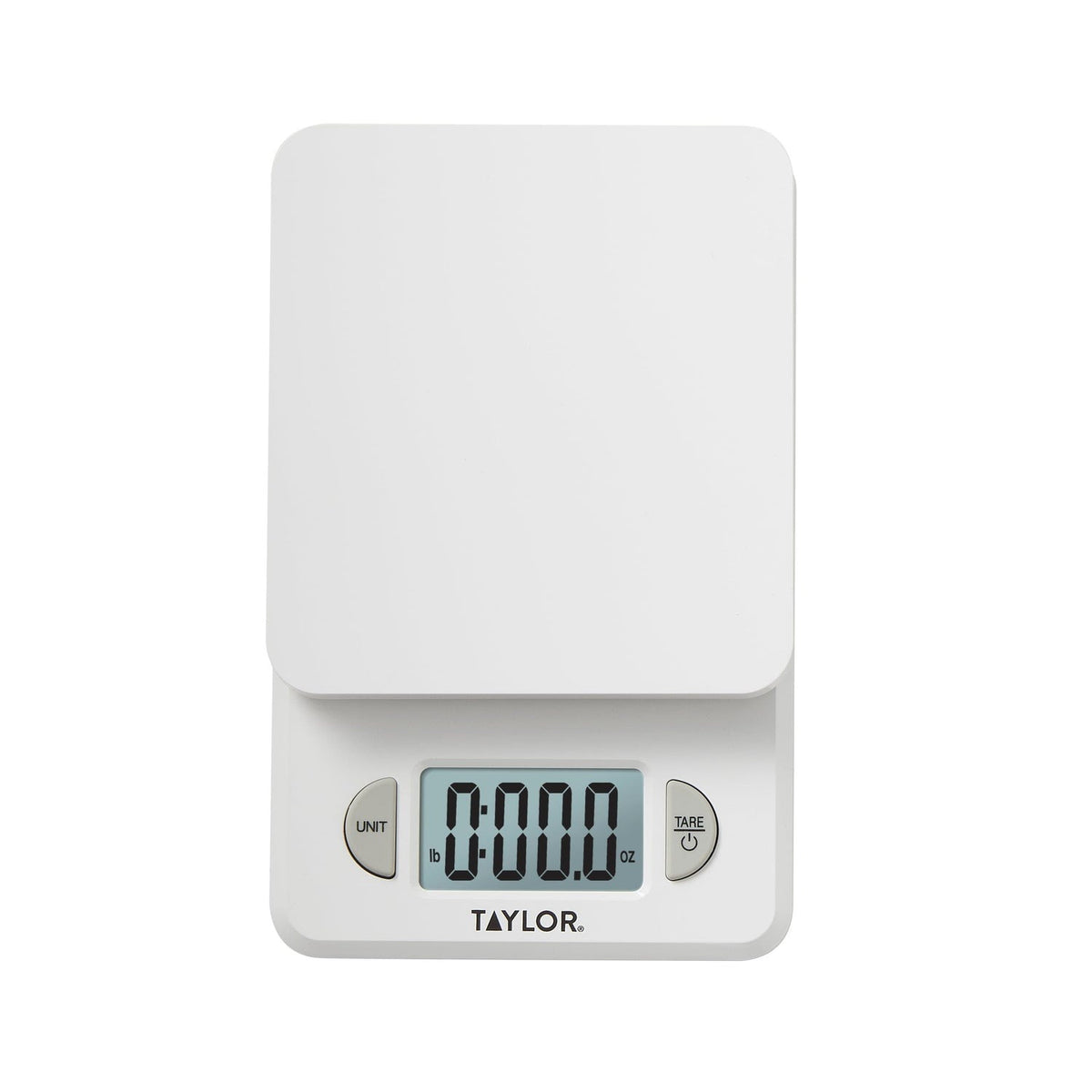 Taylor Compact Digital Kitchen Scale, 11 Lb. Capacity, Red - view 3