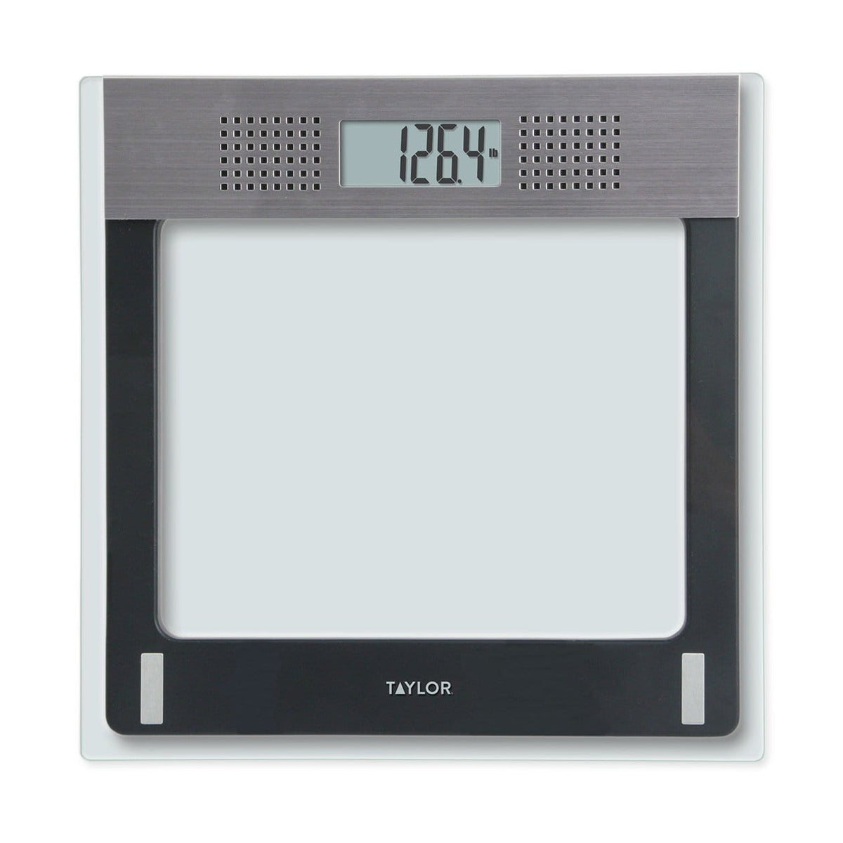 Taylor Talking Digital Bathroom Scale, Clear Glass, 440 Lb. - view 3