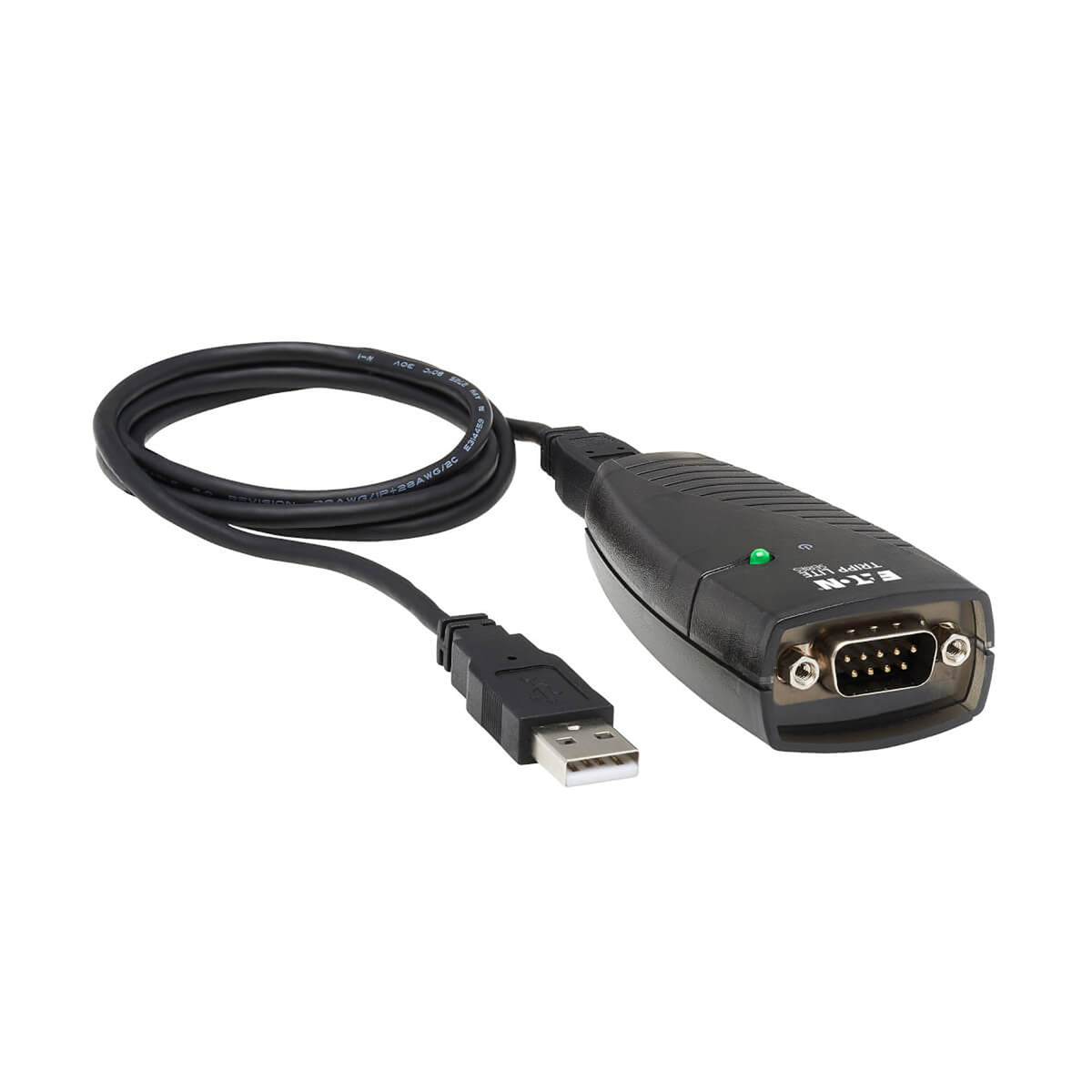 Tripp Lite by Eaton Keyspan USB-A to DB9 RS-232 Serial Adapter, 3 Ft., Black