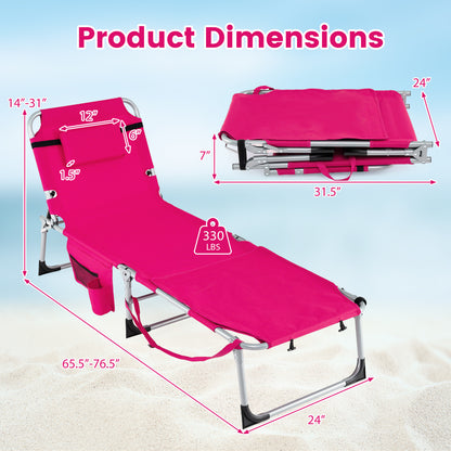 Tanning Chair with Face Hole & Adjustable Backrest - Gray
