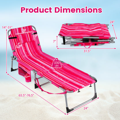 Tanning Chair with Face Hole & Adjustable Backrest - Gray