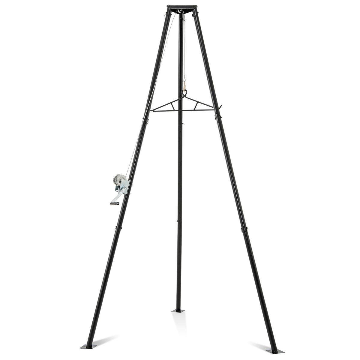 Tripod Game Hoist with Hand Crank - 600 LBS Capacity