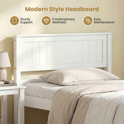 Twin/Full/Queen Size Sturdy Wooden Bed Frame with Headboard and Slat Support