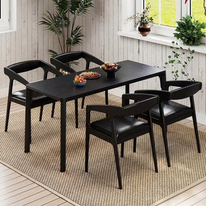 Upholstered Dining Armchairs Set of 2 with Padded Seats