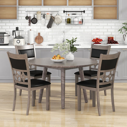 Upholstered Dining Chairs Set of 2 with Padded Backrest