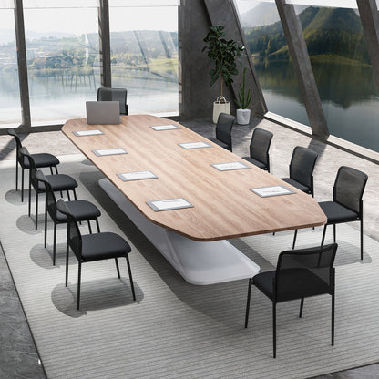Conference Chair Set of 2 with Mesh Back and Padded Seat