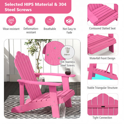 Adirondack Chair with Cup Holder - Weather Resistant HIPS