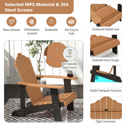 Adirondack Chair with Cup Holder - Weather Resistant HIPS