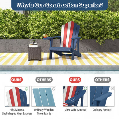 Adirondack Chair with Cup Holder - Weather Resistant HIPS
